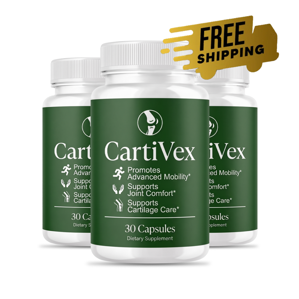 CartiVex joint support three-bottle package